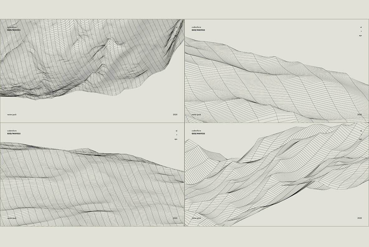 GEO WAVES5 Vector Pack 7