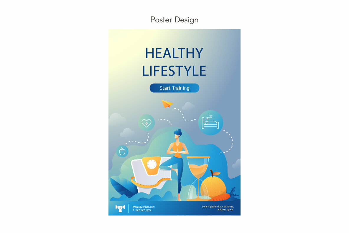 Healthy Lifestyle Woman Premium Illustration pack 4
