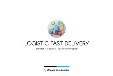 Logistic Fast Delivery Premium Illustration pack