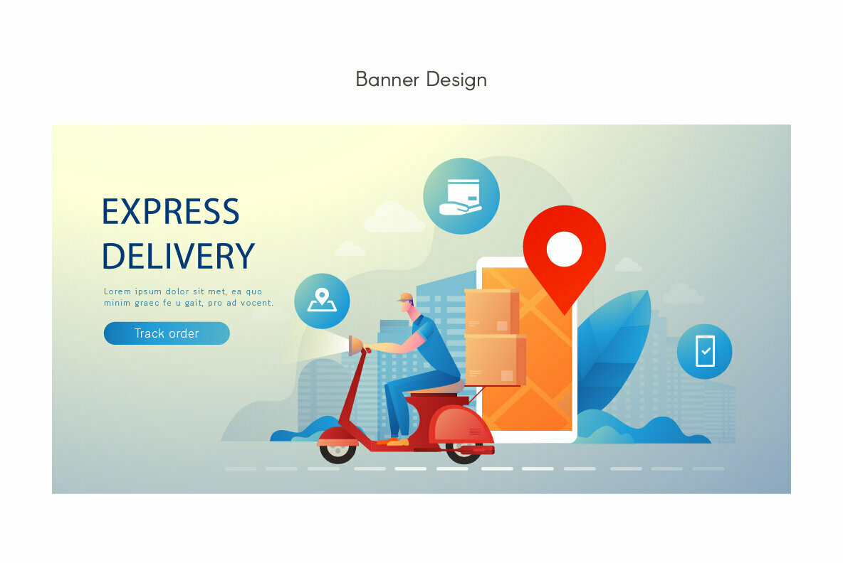 Logistic Fast Delivery Premium Illustration pack 2