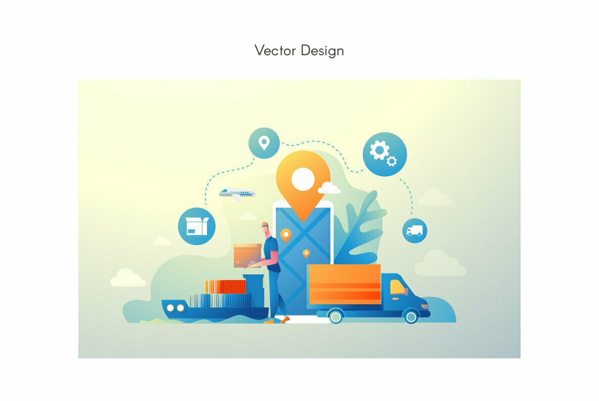 Logistic Premium Illustration pack 3