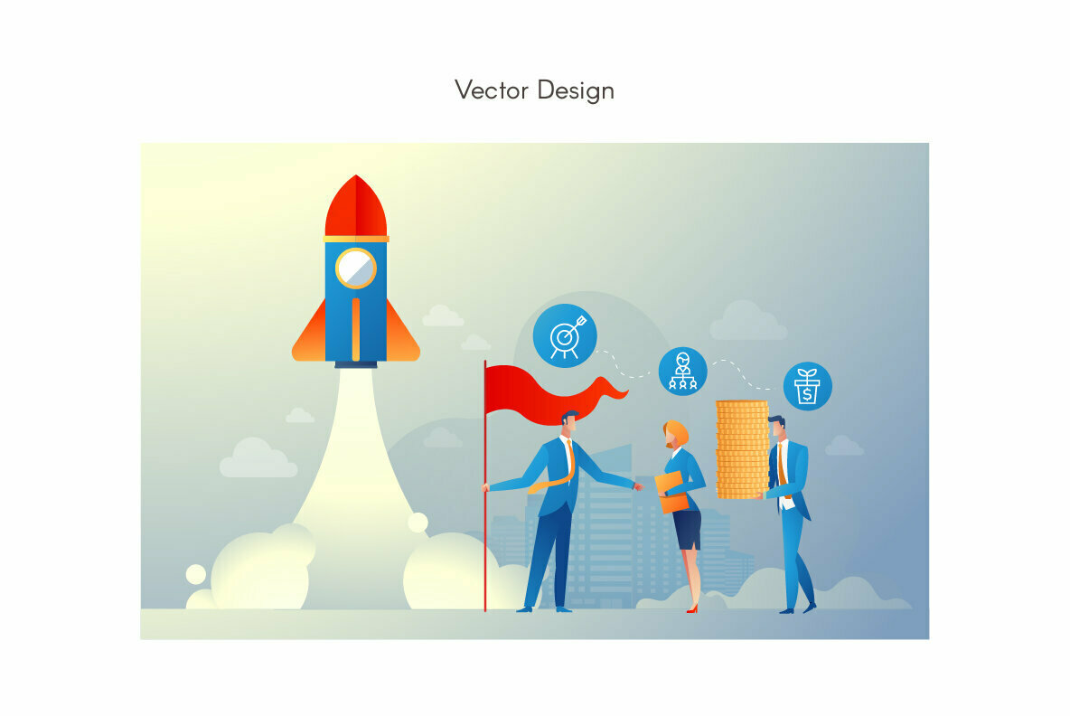Business Teamwork Premium Illustration pack 3