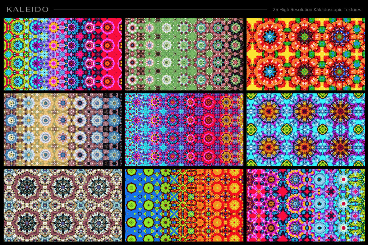 Kaleido     25 High Resolution Kaleidoscopic Textures 14