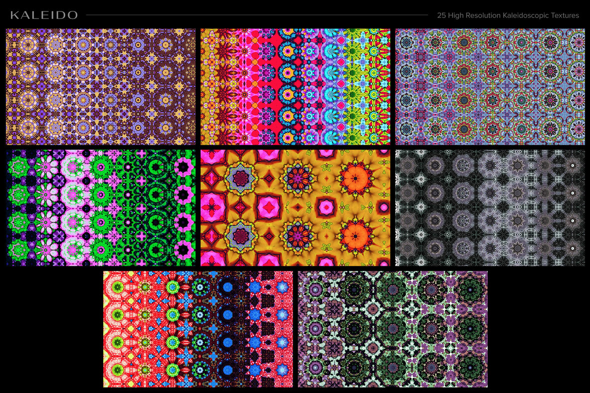 Kaleido     25 High Resolution Kaleidoscopic Textures 15
