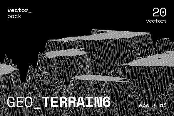 Vector Geo GEO_TERRAIN6 Vector Pack Graphics - YouWorkForThem