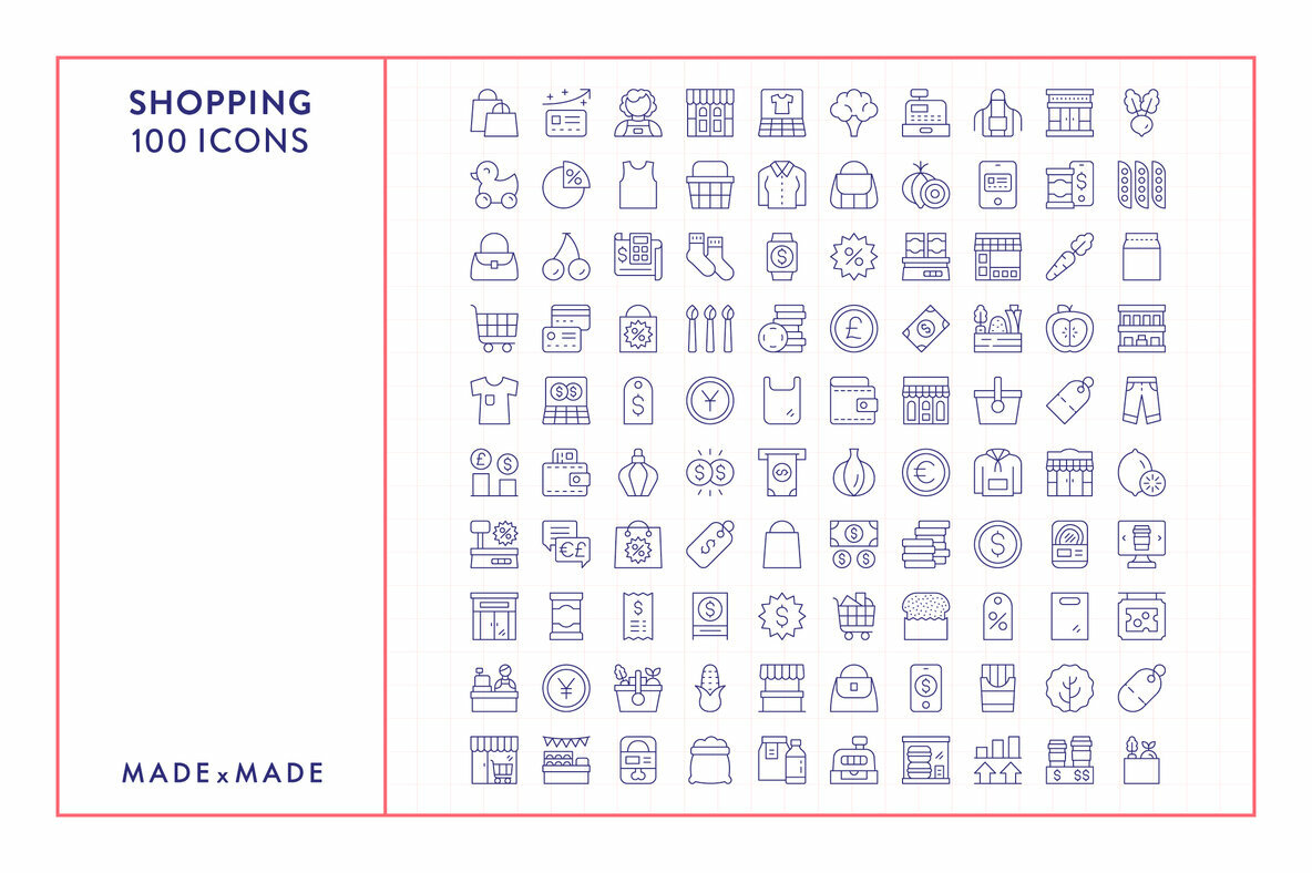 Line Icons Shopping Line Icons Shopping