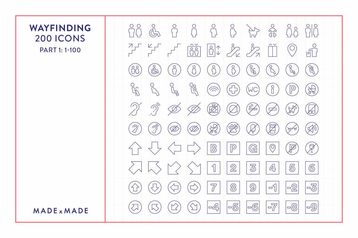 Line Icons     Wayfinding 5