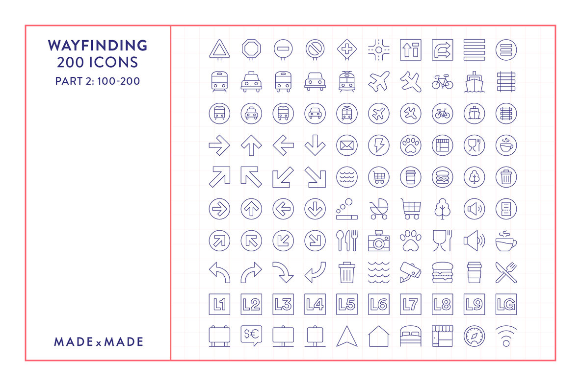 Line Icons     Wayfinding 6