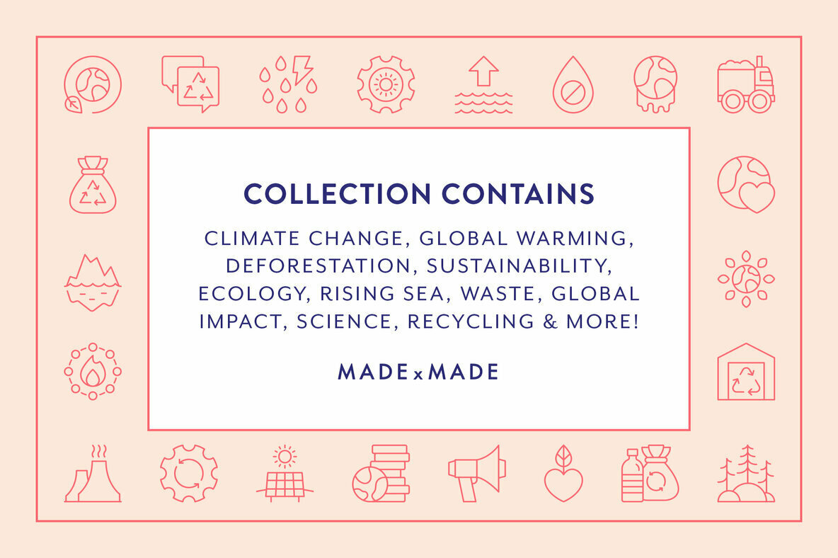 Line Icons     Climate Change 2