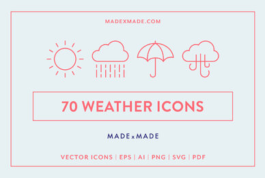 Line Icons     Weather