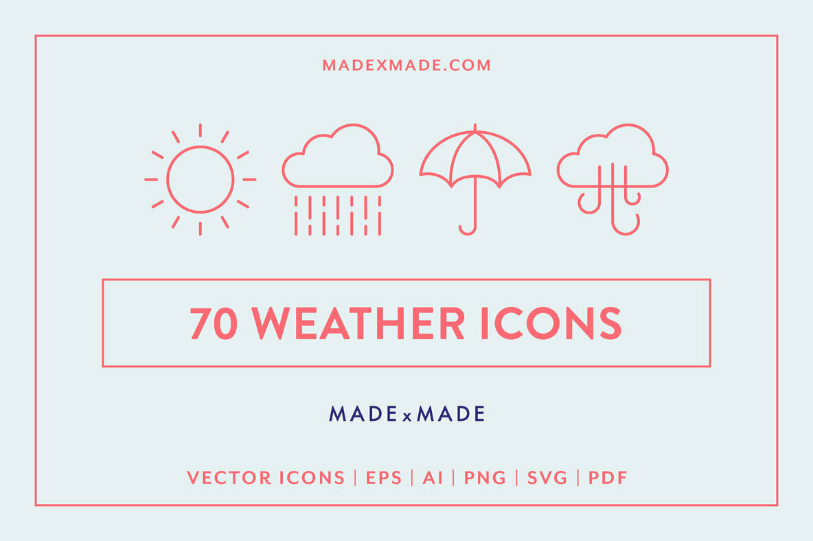 Line Icons Weather Line Icons Weather