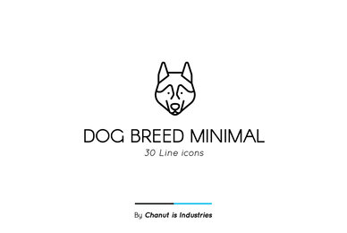 Dog Breed Minimal Premium Icon pack