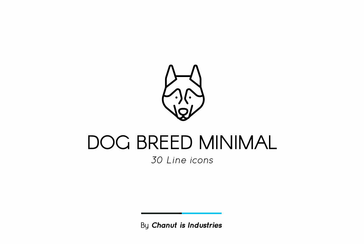 Dog Breed Minimal Premium Icon pack 1