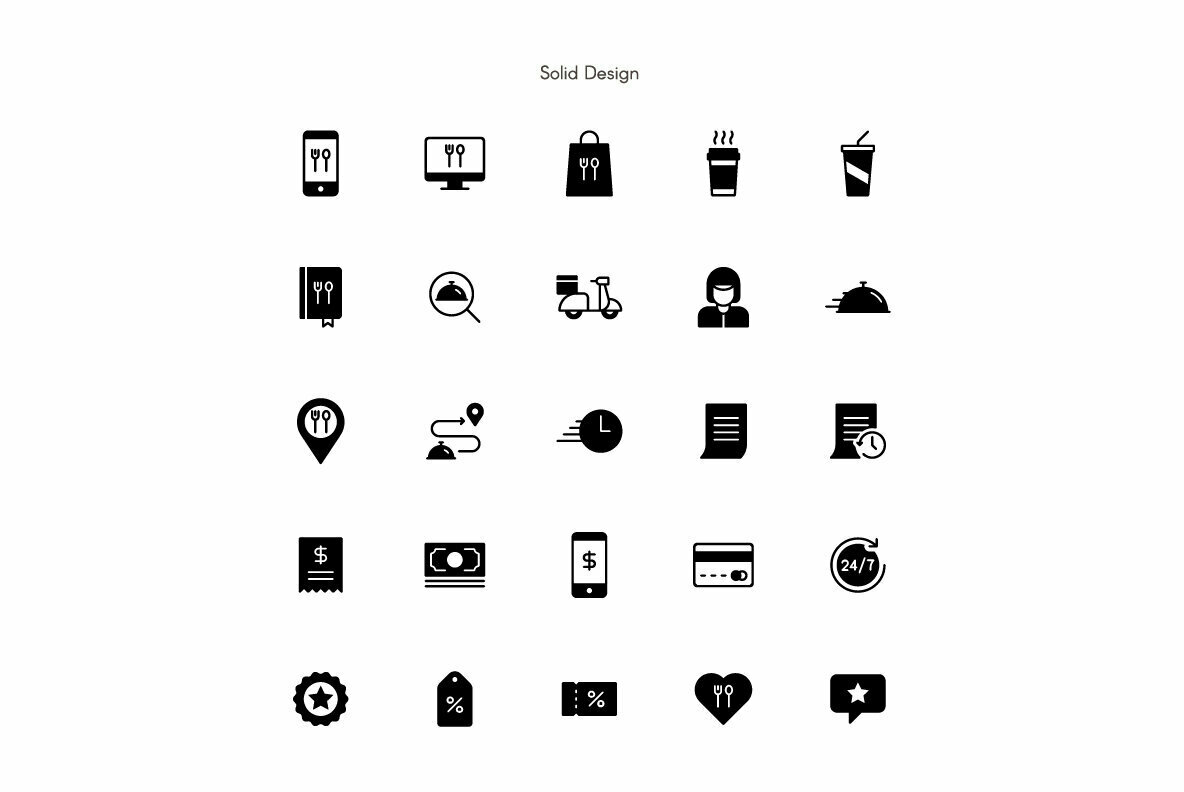 Food Delivery Premium Icon pack 3