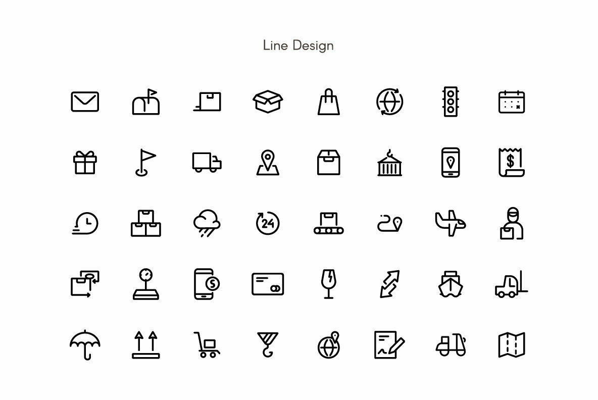 Shipping and Delivery Premium Icon pack 2