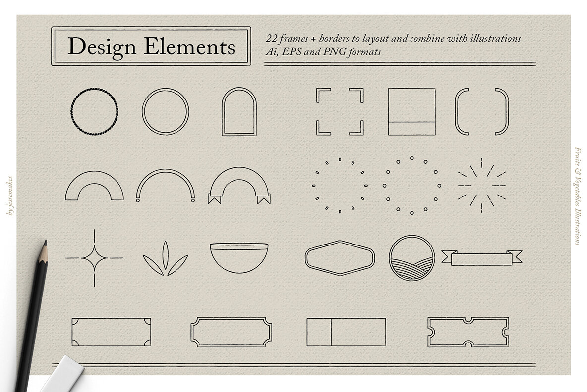 Fruits Vegetables Illustrations Fruits Vegetables Illustrations