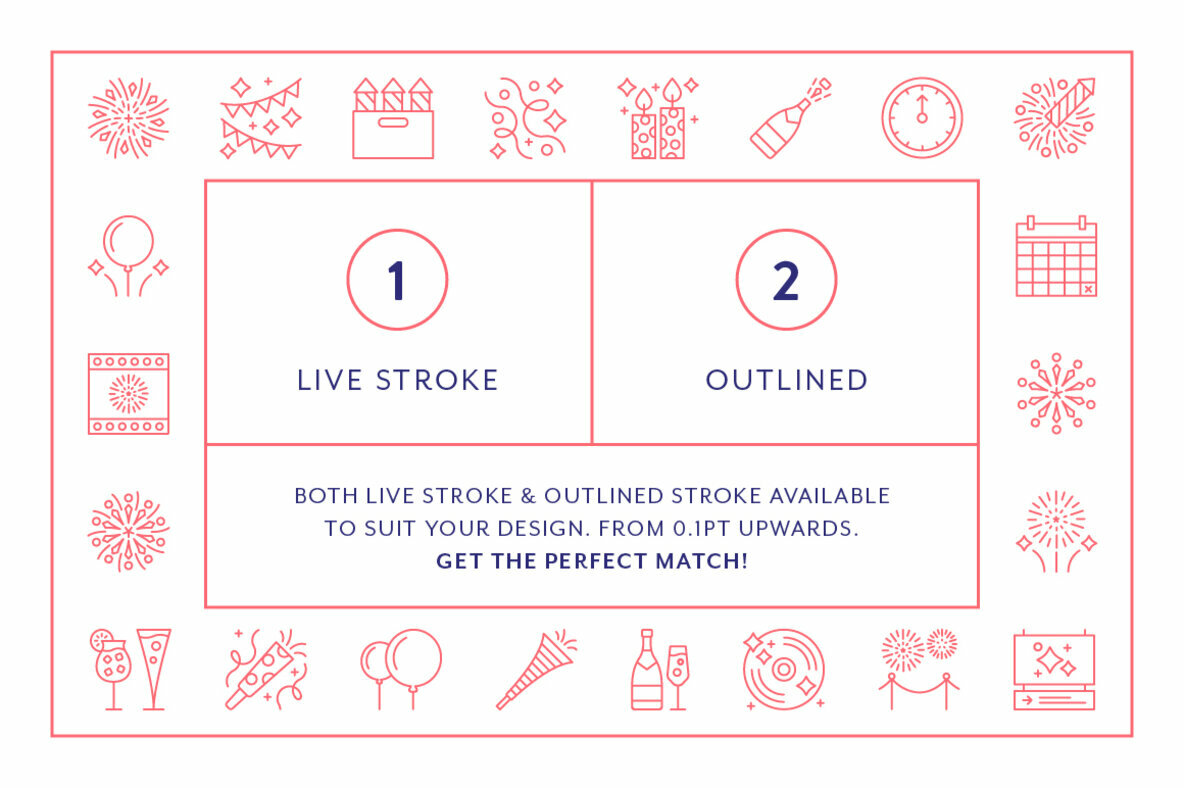 Line Icons     New Years Eve 4