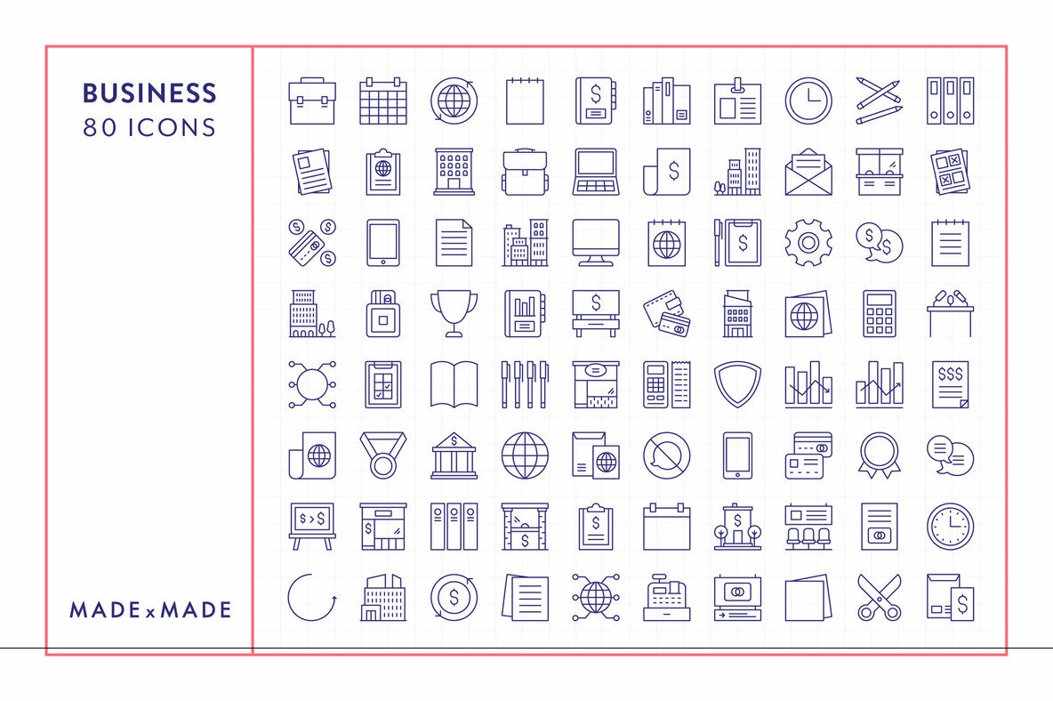 Line Icons     Business 5