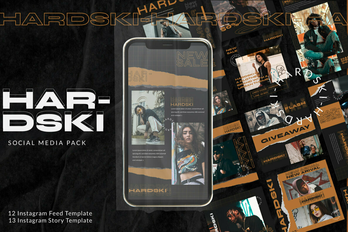 Hardski   Instagram Template 1