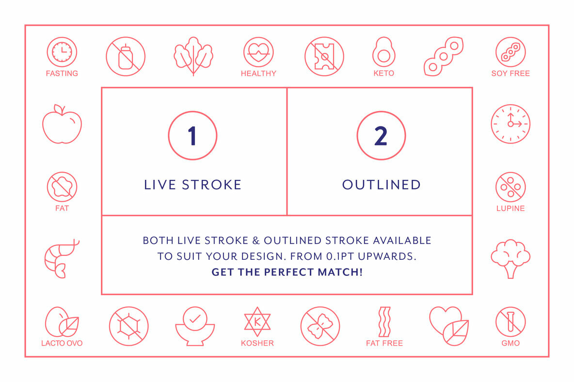 Line Icons     Diet 4