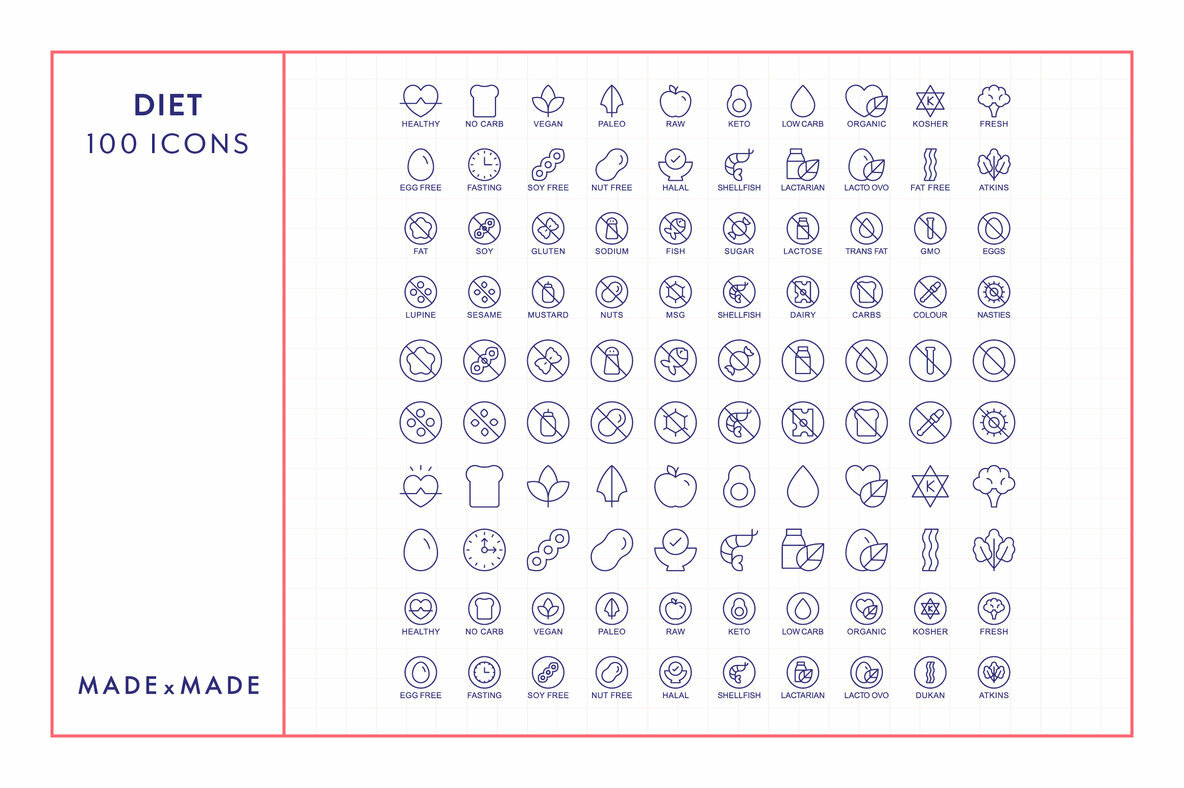 Line Icons     Diet 5