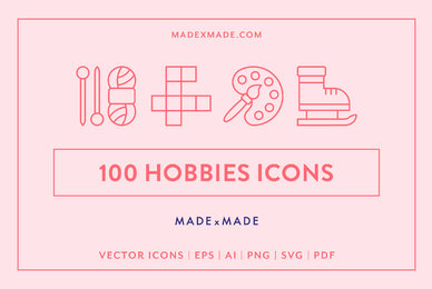 Line Icons     Hobbies