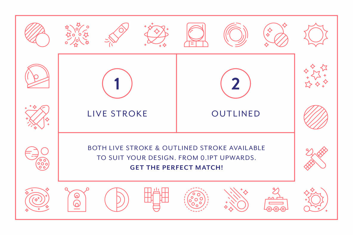 Line Icons     Space 5