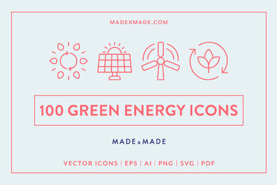 Line Icons     Green Energy