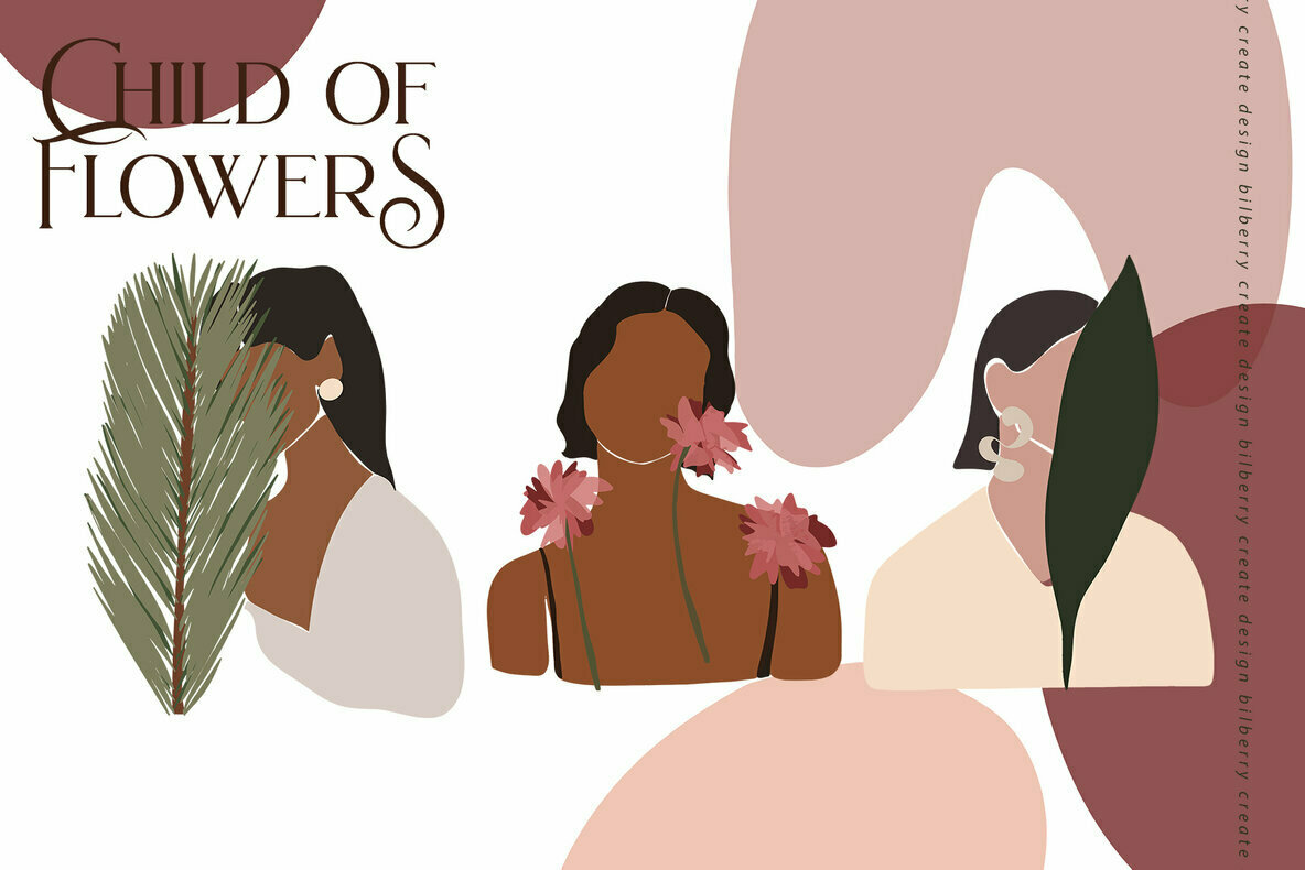 Child of Flowers Abstract Portrait Child of Flowers Abstract Portrait
