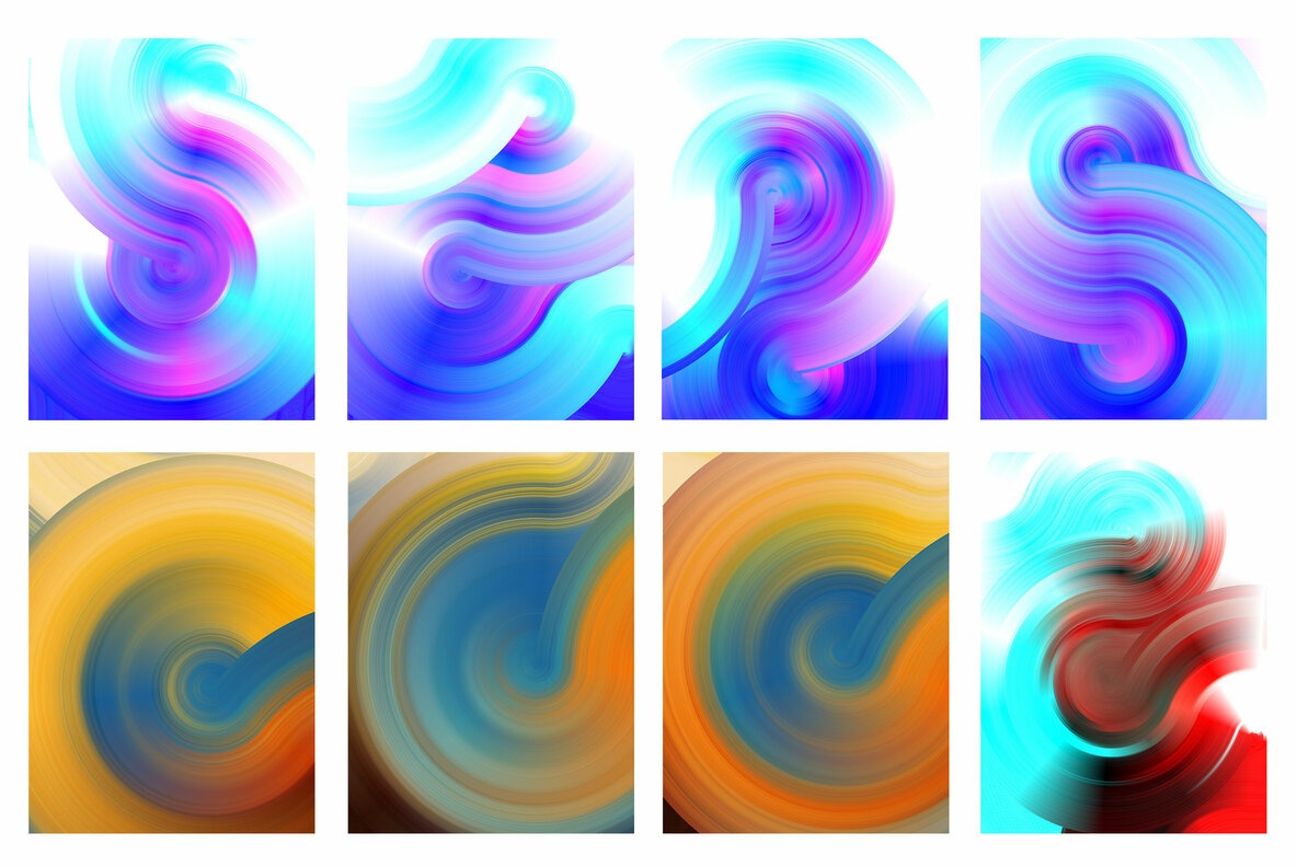 Gradient Swirls Pack 6