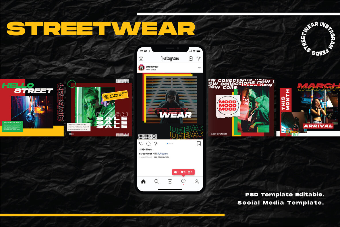 Streetwear   Instagram Template 6
