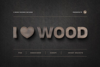 Wood Sign Text Effect