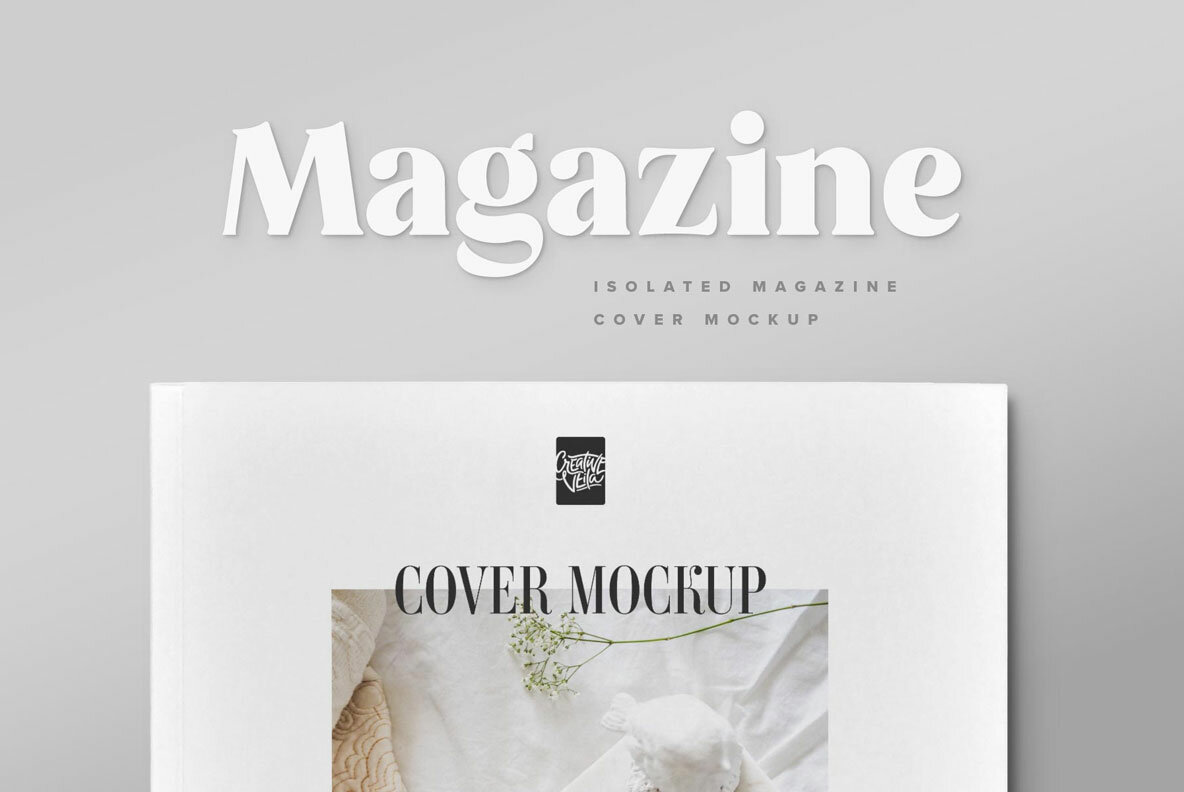 Magazine Cover Mockup Set Magazine Cover Mockup Set