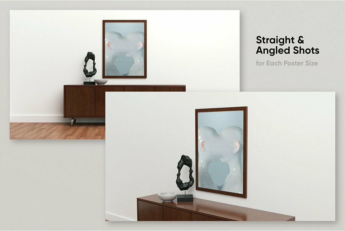 Modern Poster Mockups Light Modern Poster Mockups Light