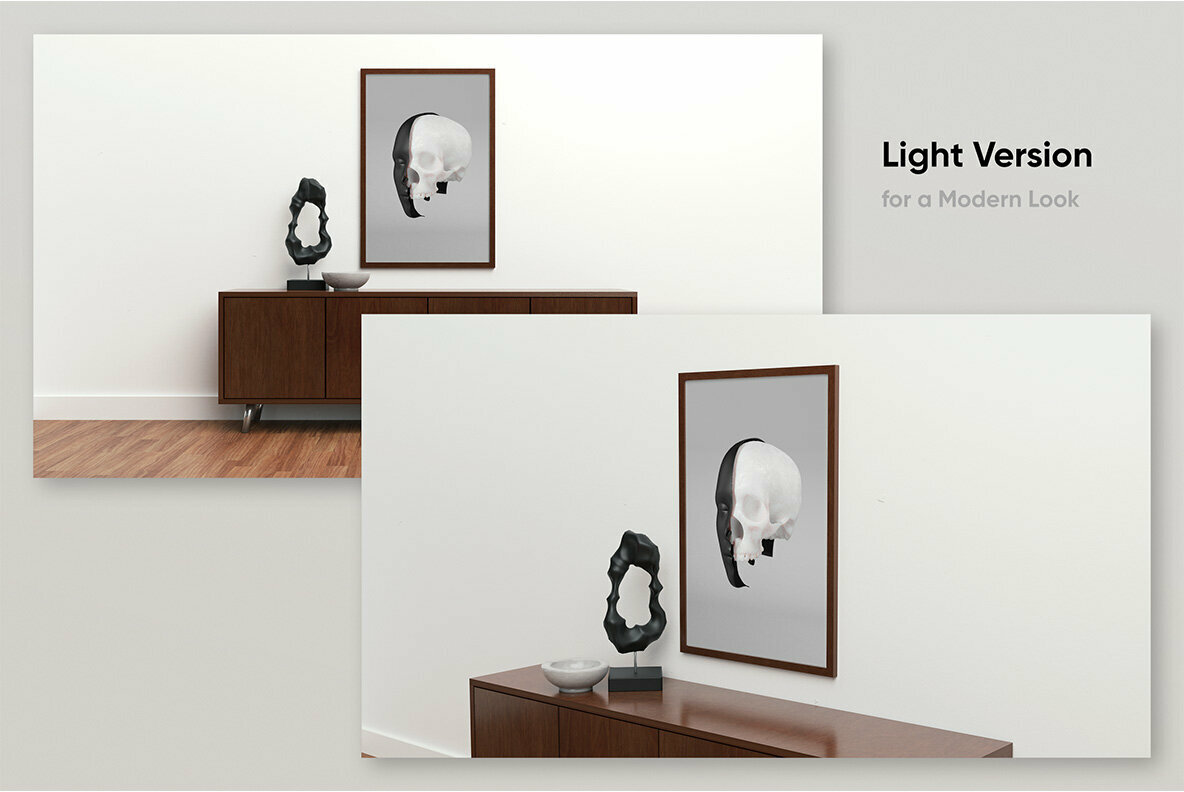 Modern Poster Mockups Light Modern Poster Mockups Light