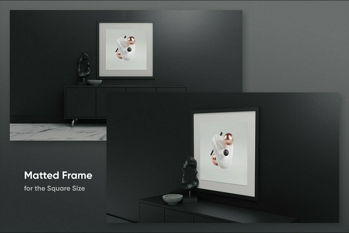 Modern Poster Mockups Dark Modern Poster Mockups Dark