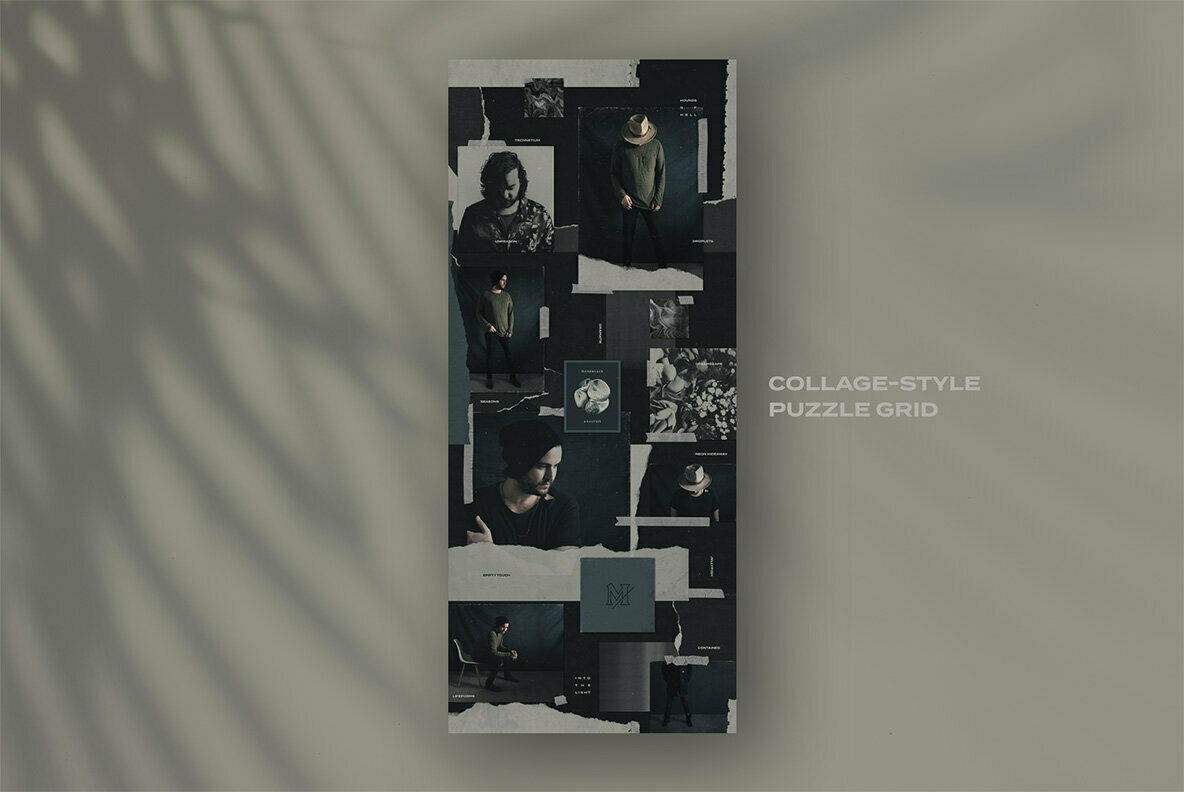 Seamless Dark Theme Instagram Puzzle Seamless Dark Theme Instagram Puzzle
