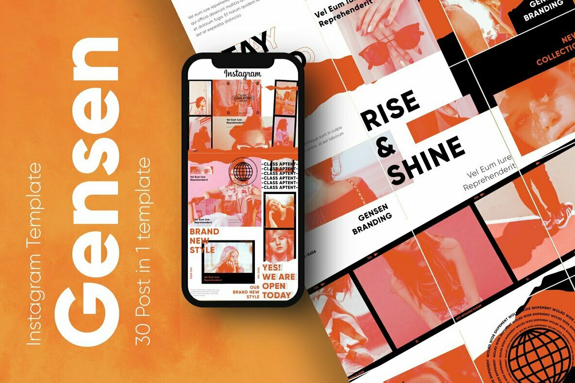 Gensen   Puzzle Instagram Template 1