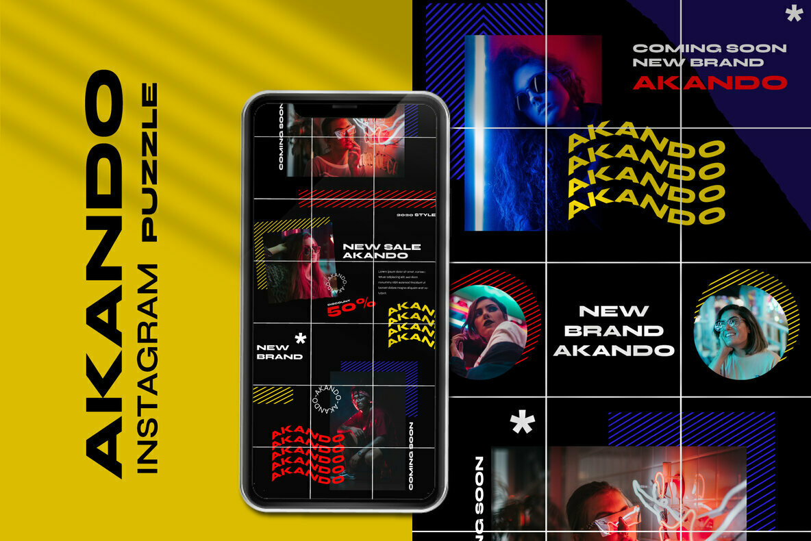 Akando   Puzzle Instagram Template 3
