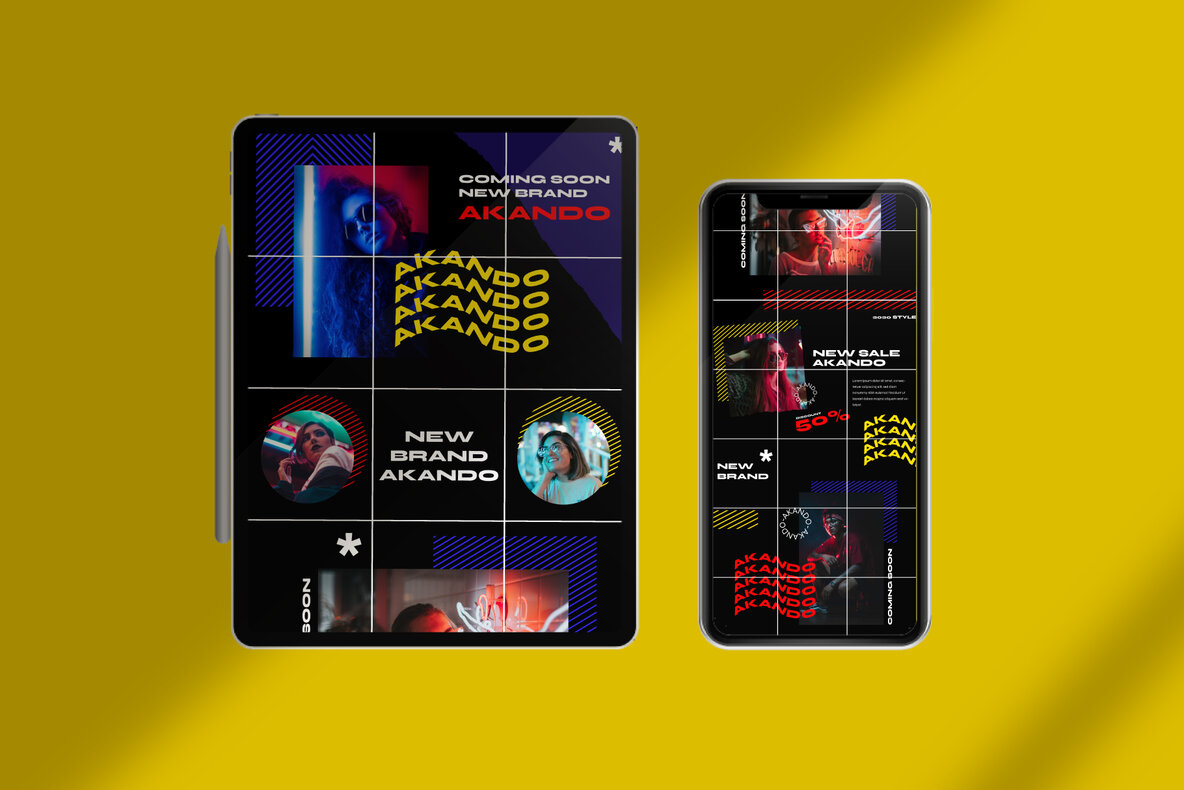 Akando   Puzzle Instagram Template 6