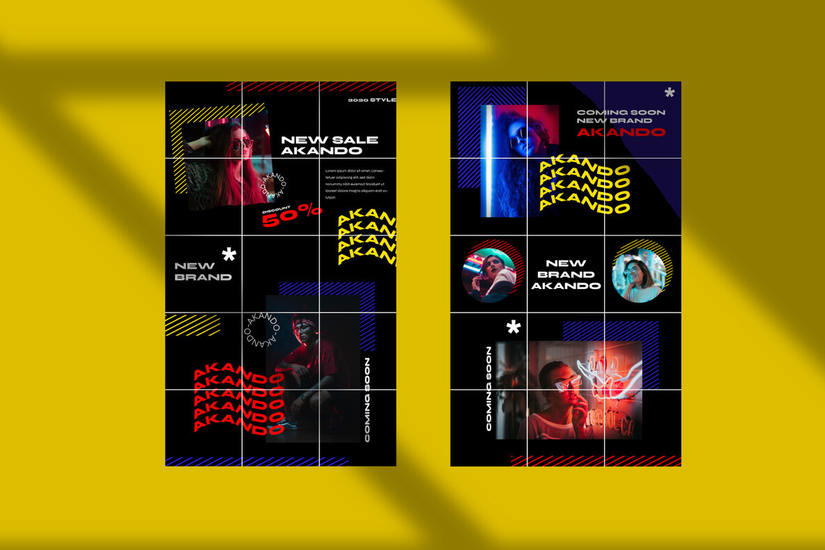 Akando   Puzzle Instagram Template 10