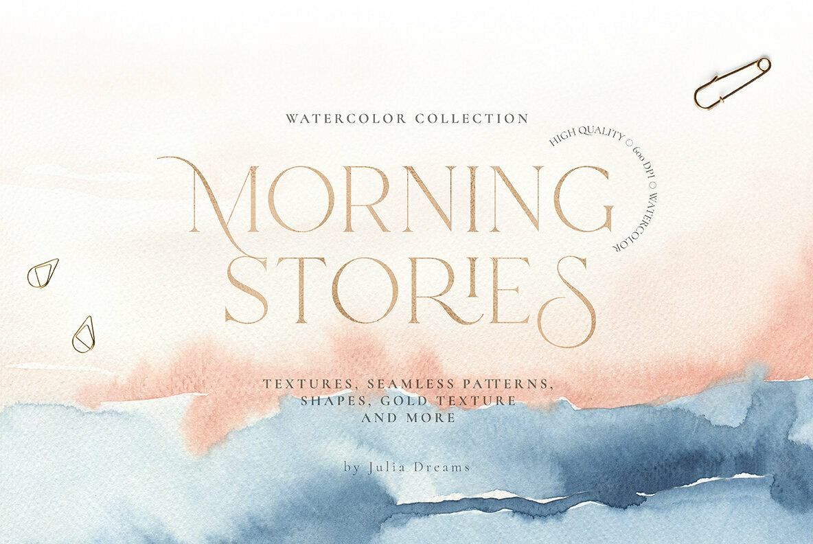 Morning Stories Watercolor Textures Morning Stories Watercolor Textures