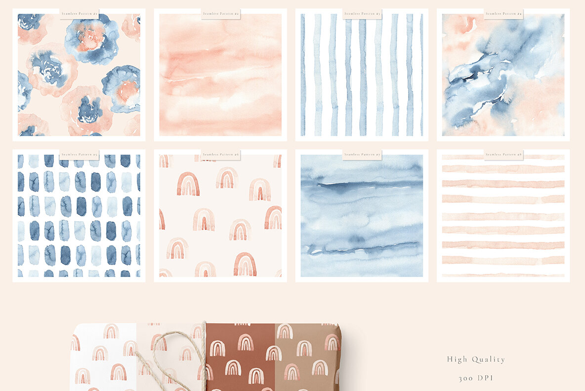 Morning Stories Watercolor Textures Morning Stories Watercolor Textures