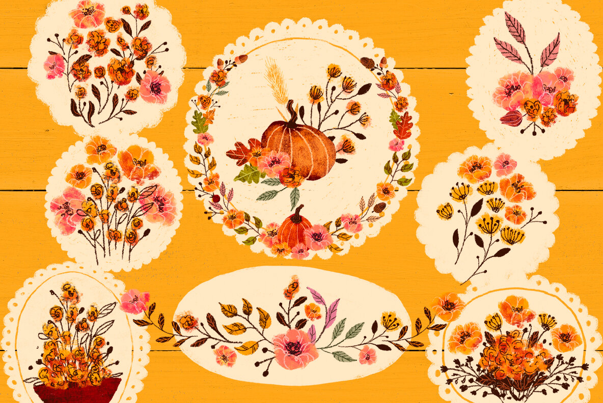 Pencil Fall Graphic Kit 10