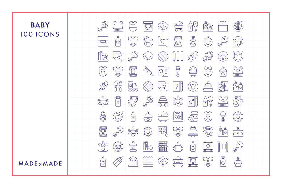 Line Icons     Baby 6