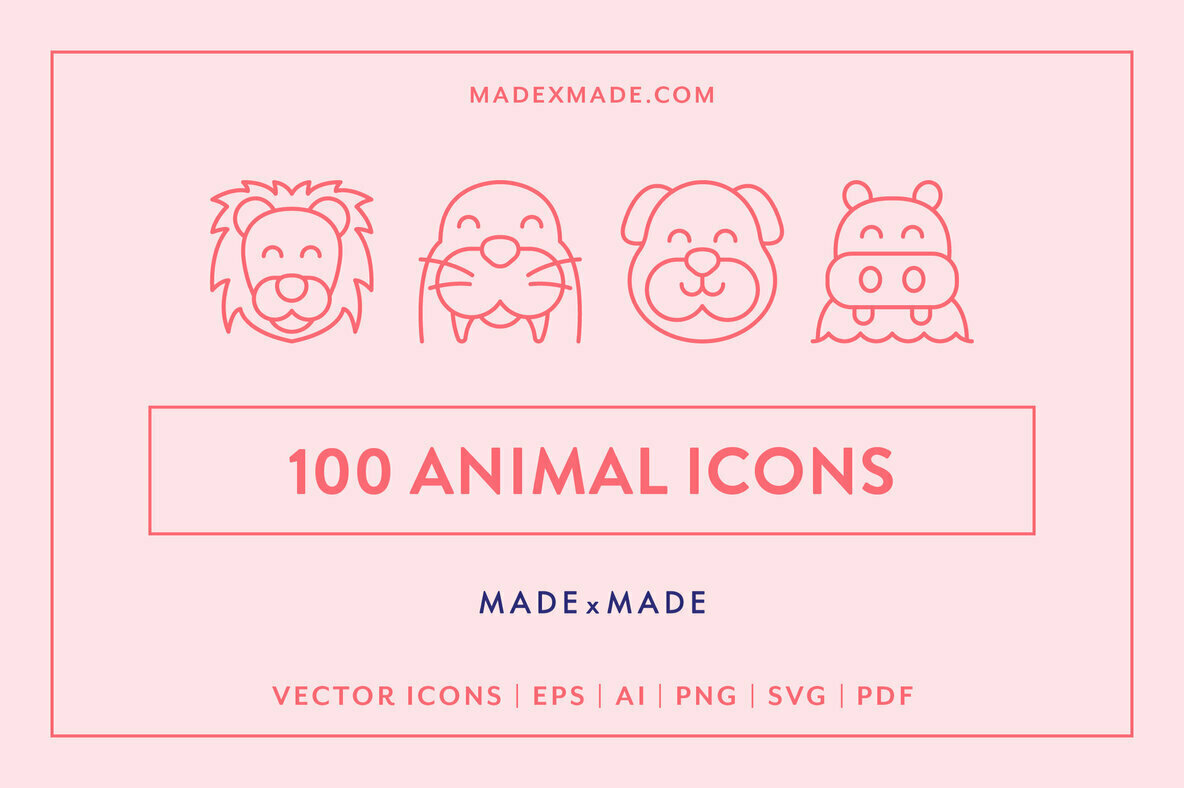 Line Icons     Animals 1