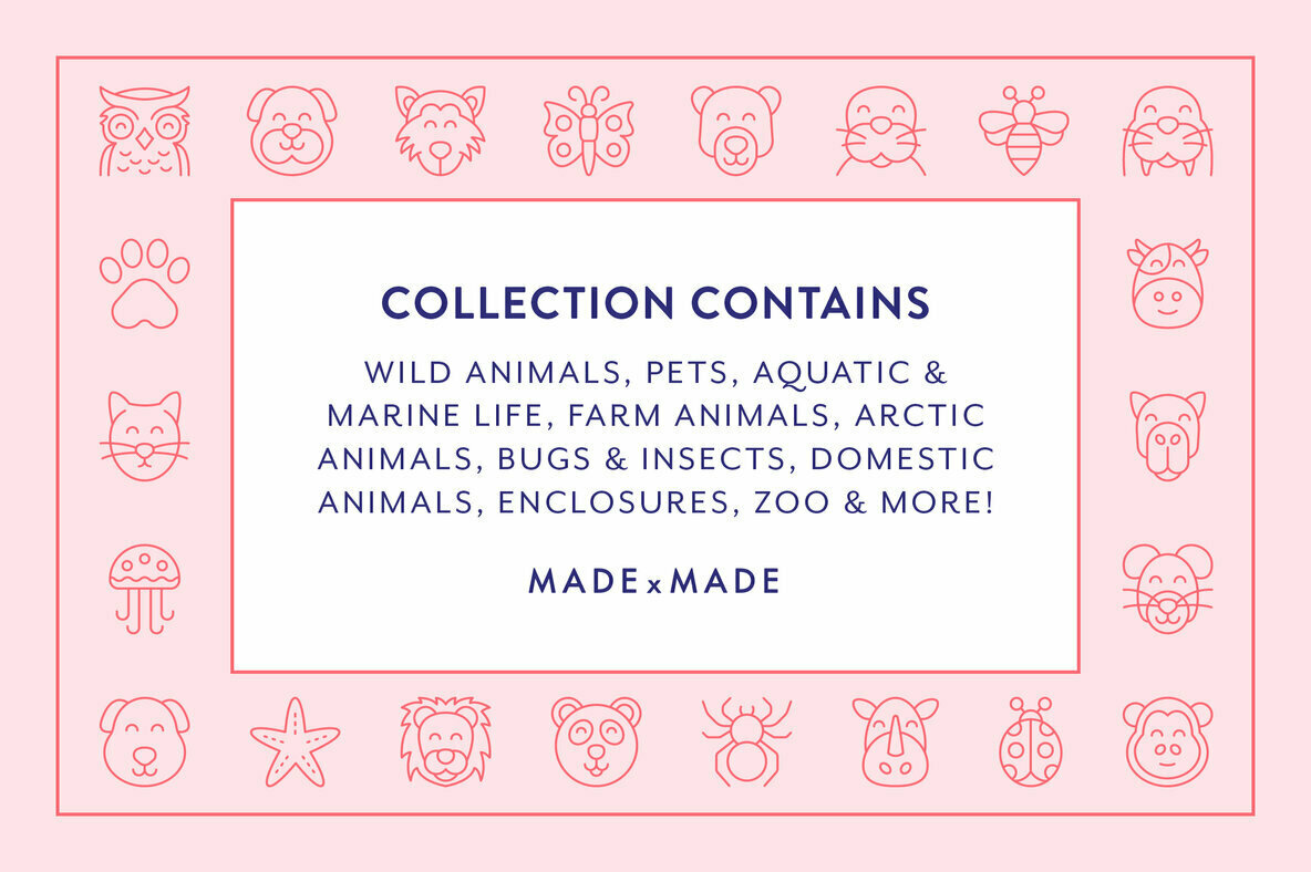 Line Icons     Animals 2