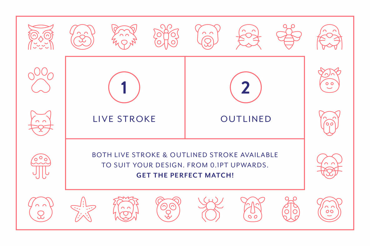 Line Icons     Animals 5