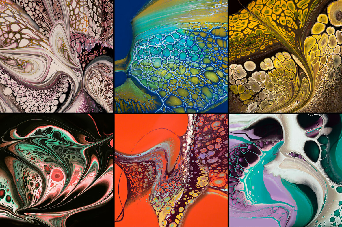 Viscosity Fluid Acrylic Paint Textures Viscosity Fluid Acrylic Paint Textures
