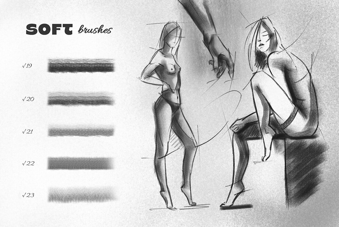 Pencil Photoshop Brushes 5